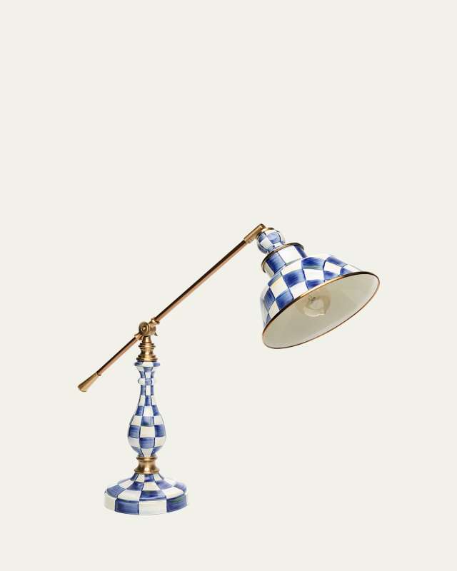 Royal Check 22" Reading Table Lamp